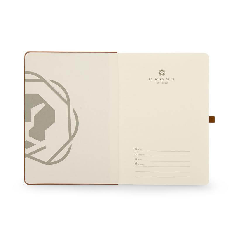 CROSS HARDCOVER A5 NOTEBOOK + PEN - MOCHA