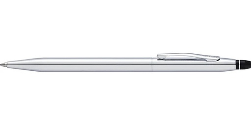 Cross Click™ Chrome Ballpoint Pen with Classic White Journal Gift Set